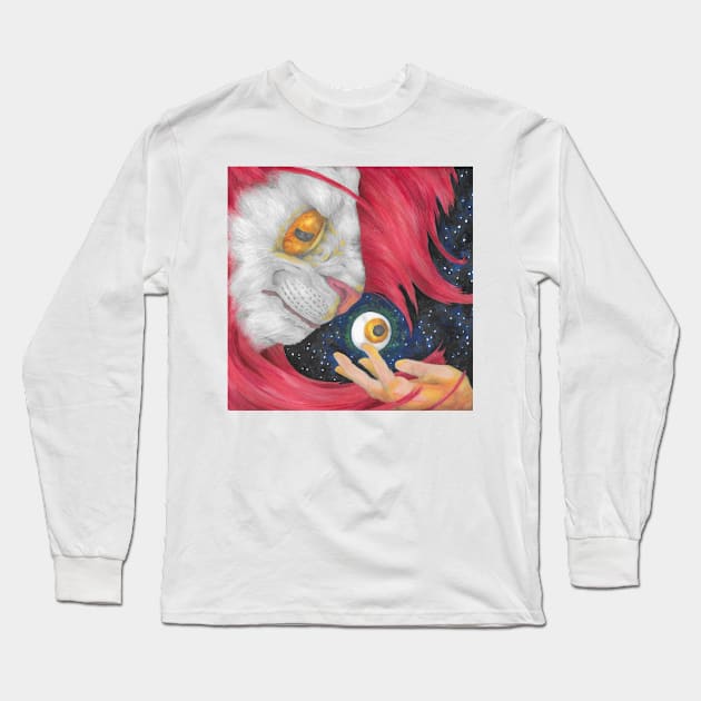 Red Spirit Eye Offering Long Sleeve T-Shirt by E